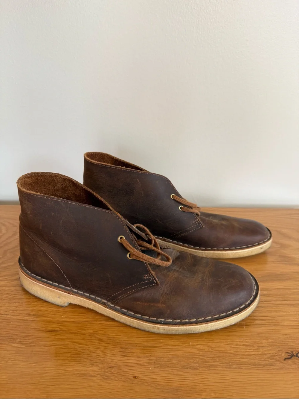 Clark's Mens Desert Boots – Beeswax Leather – Size 9.5